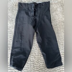 A4 Boys Youth Black Lace Up Football Pants